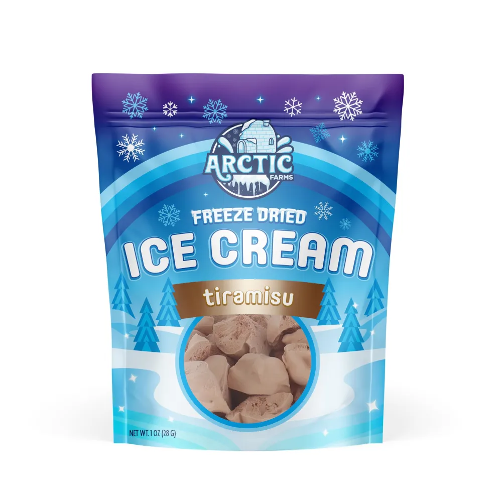 Arctic Farms Freeze Dried Ice Cream that Does Not Melt (Tiramisu)