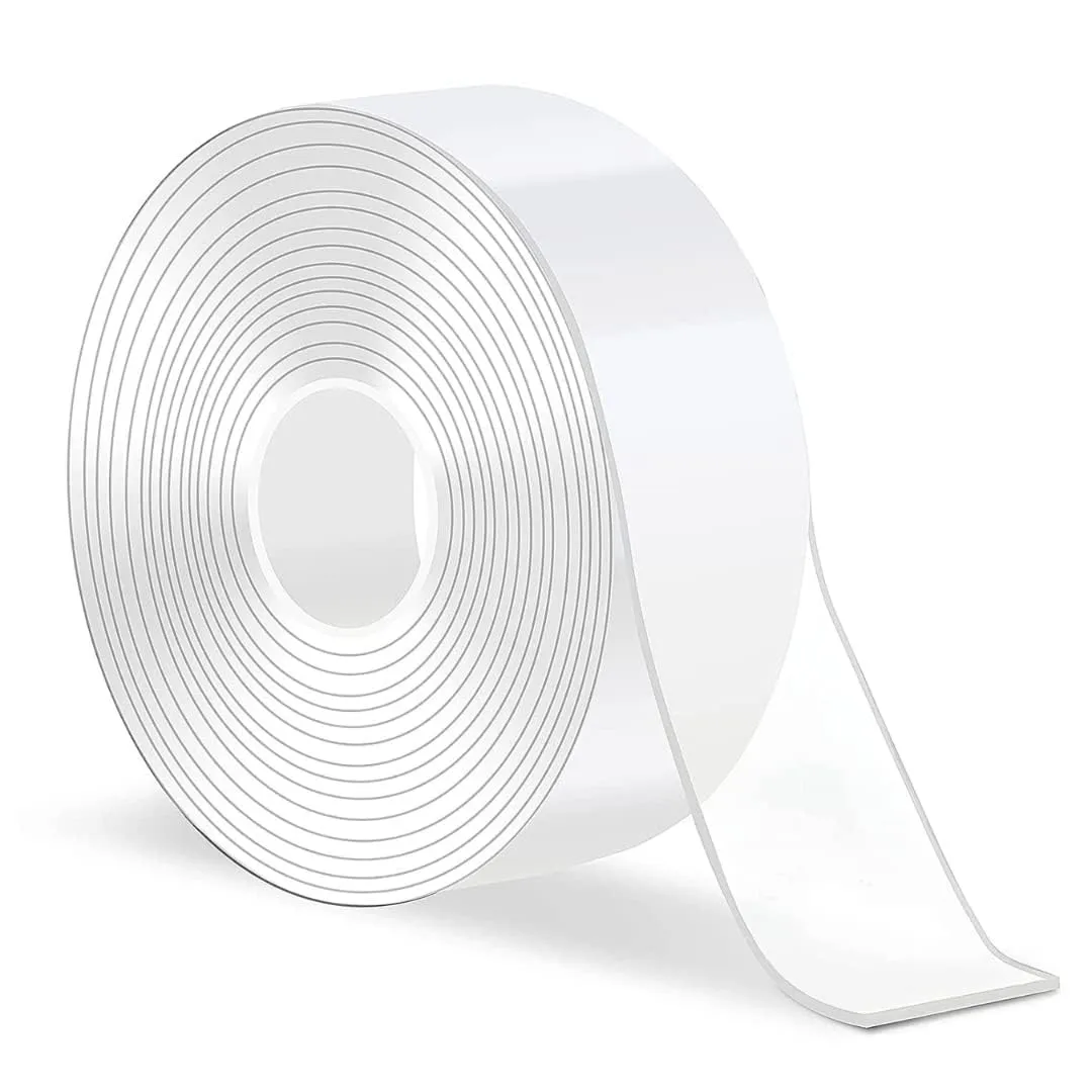Double Sided, Heavy Duty, Waterproof Nano Mounting Tape, 16.5FT Length, 1.18IN Width, Multipurpose Adhesive Tape, Removable Sticky Poster Tape for Walls Decor Carpet(Clear)