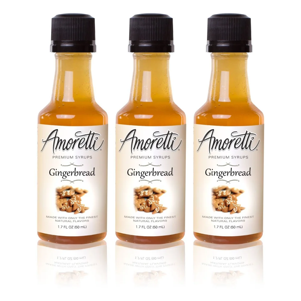 Amoretti Premium Gingerbread Syrups 50ml 3 Pack