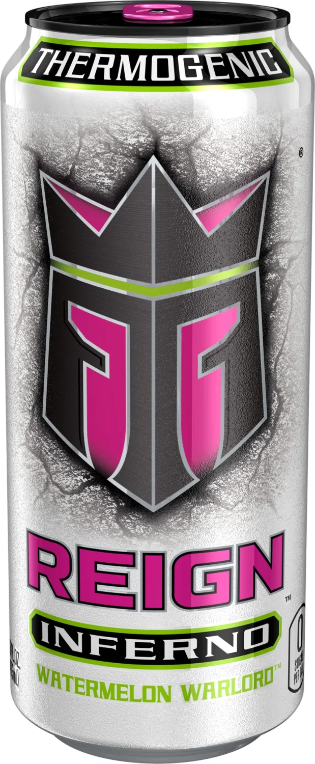 REIGN Inferno Watermelon Warlord, Thermogenic Fuel, Fitness and Performance Drink, 16 Fl Oz (Pack of 12)