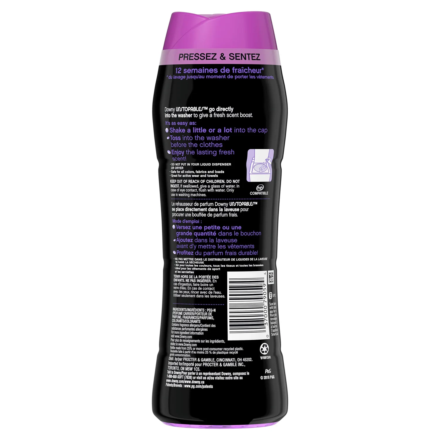 Downy, Unstopables In-Wash Scent Booster Beads - Lush, 8.6 Fl Oz