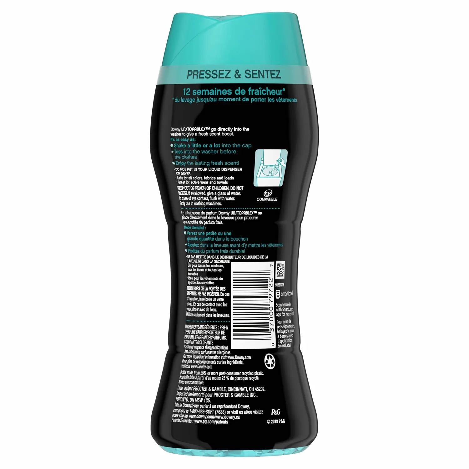 Downy Unstopables In-wash Scent Booster Beads, Fresh, 5.7 oz