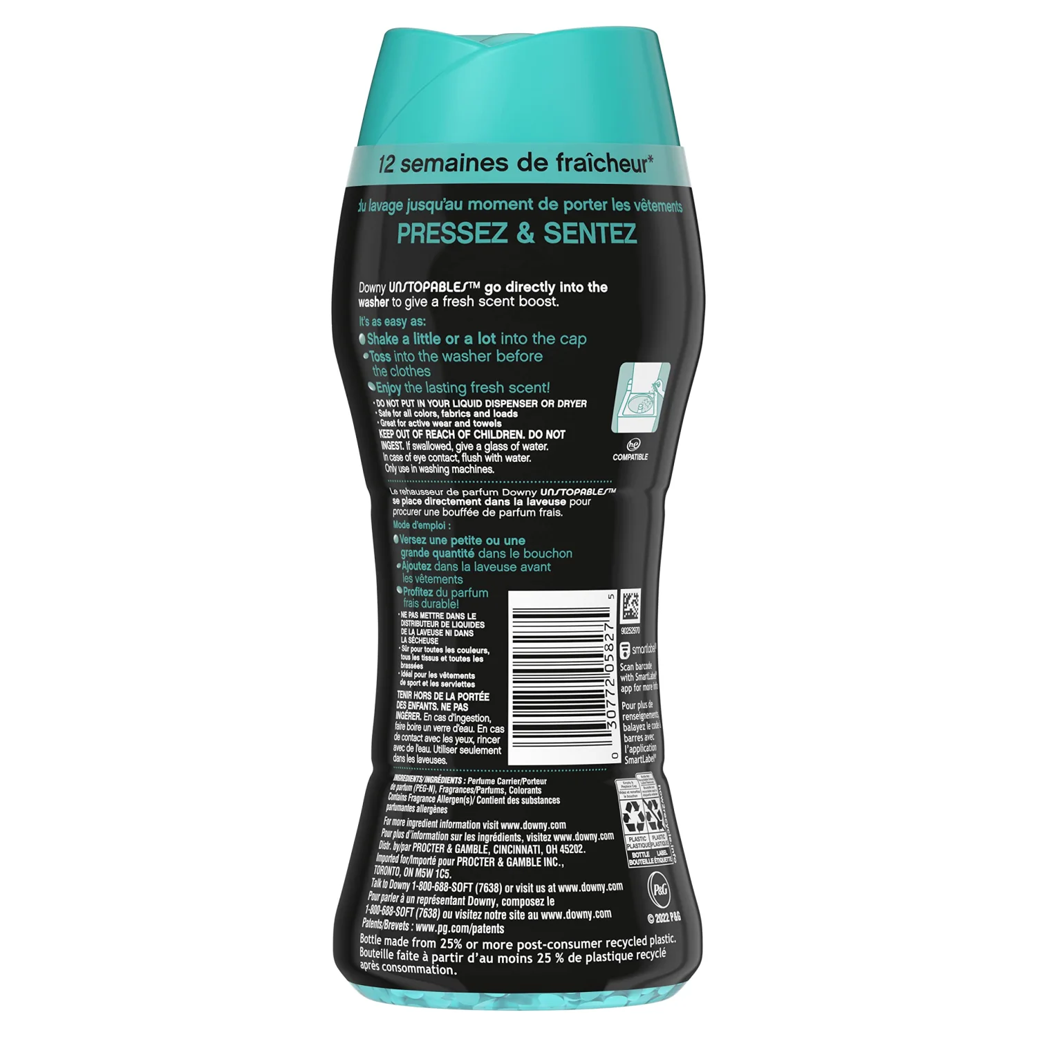 Downy, Unstopables in-Wash Scent Booster Beads Fresh, 5.5 Ounce