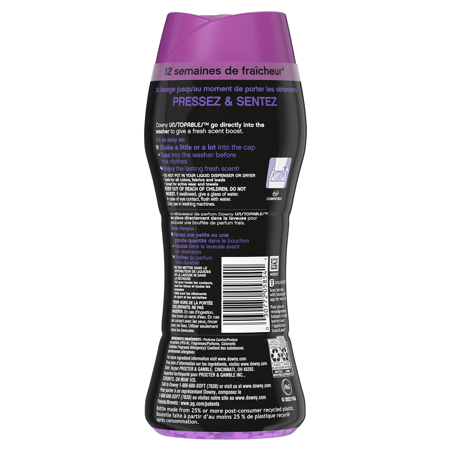 Downy, Unstopables In-Wash Scent Booster Beads, Lush, 5.5 Ounce