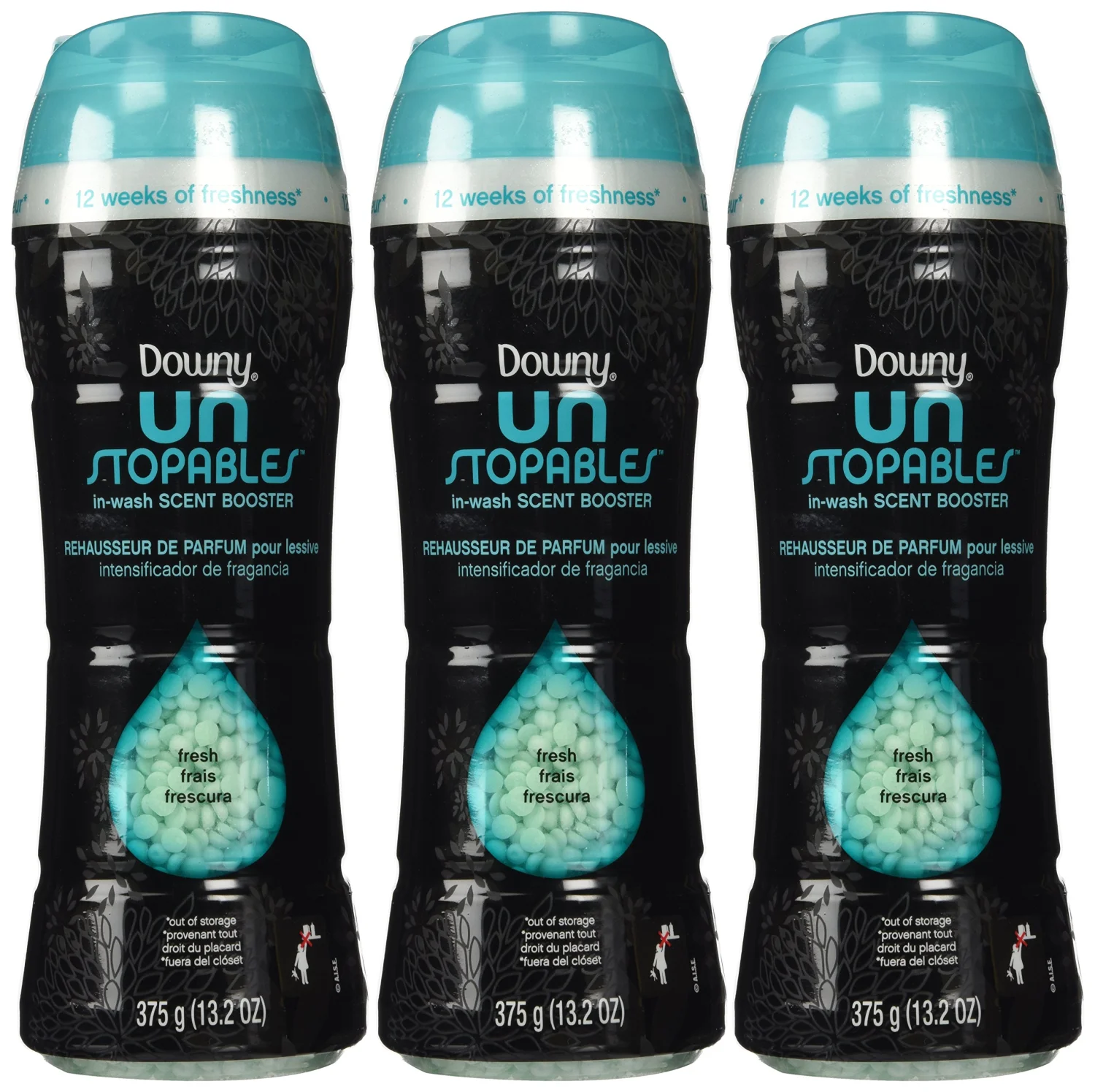 Downy Unstopables In Wash Fresh Scent Booster 10oz (Pack of 4)