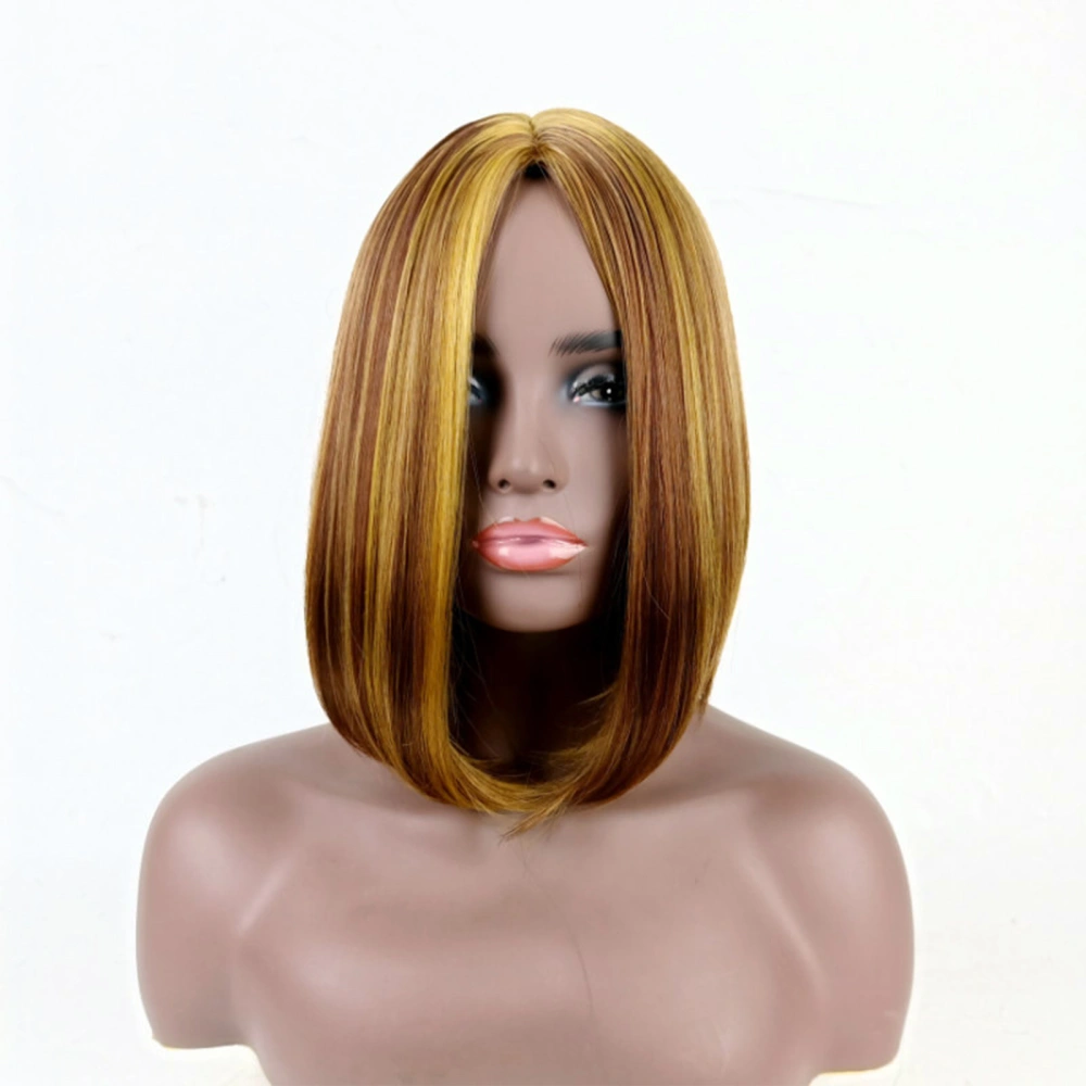 Short Straight Wigs for Women, Blonde Straight Bob Wigs for Girls