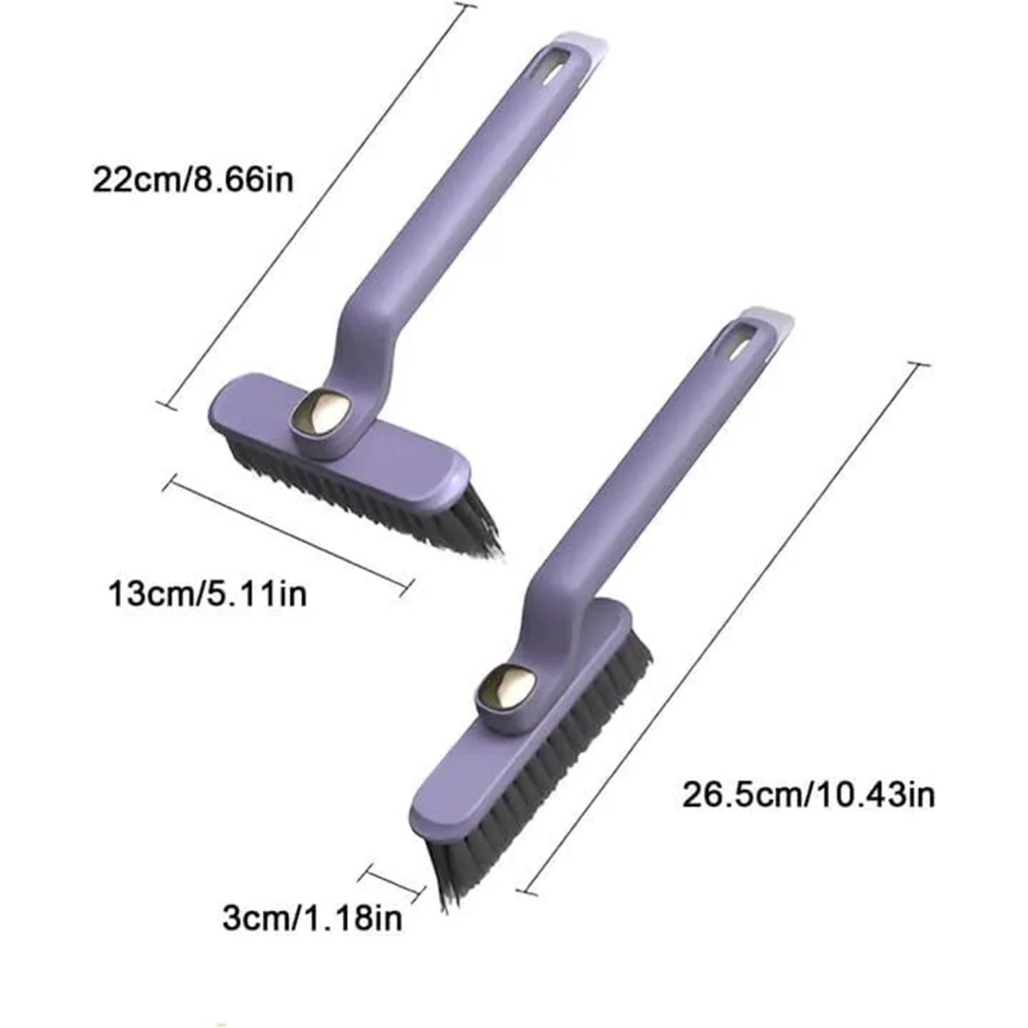 Crevice Cleaning Brush 360 Degree Rotating Gap Scrub Brush Tool