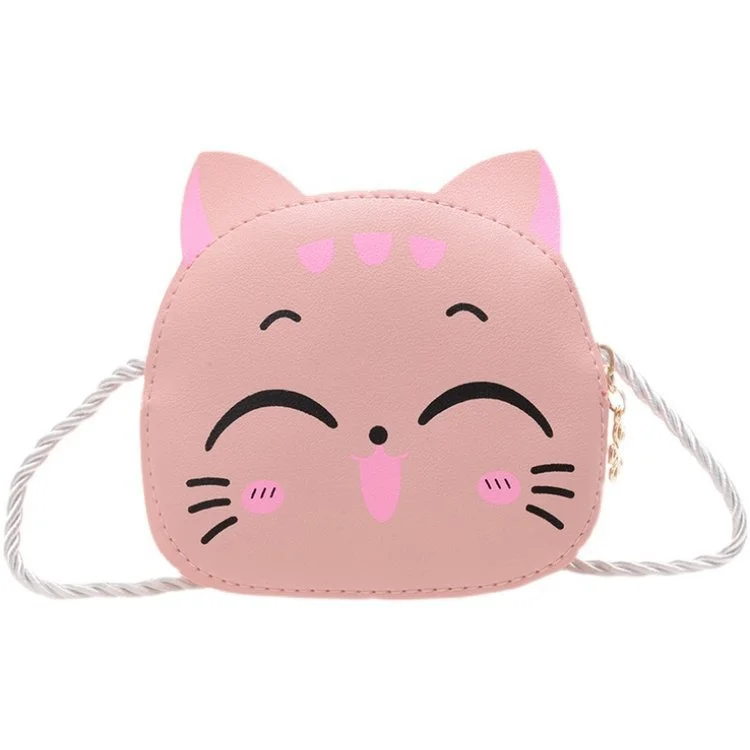 Little Girl Crossbody Purse Cat Shaped Shoulder Bag Coin Purse Wallet