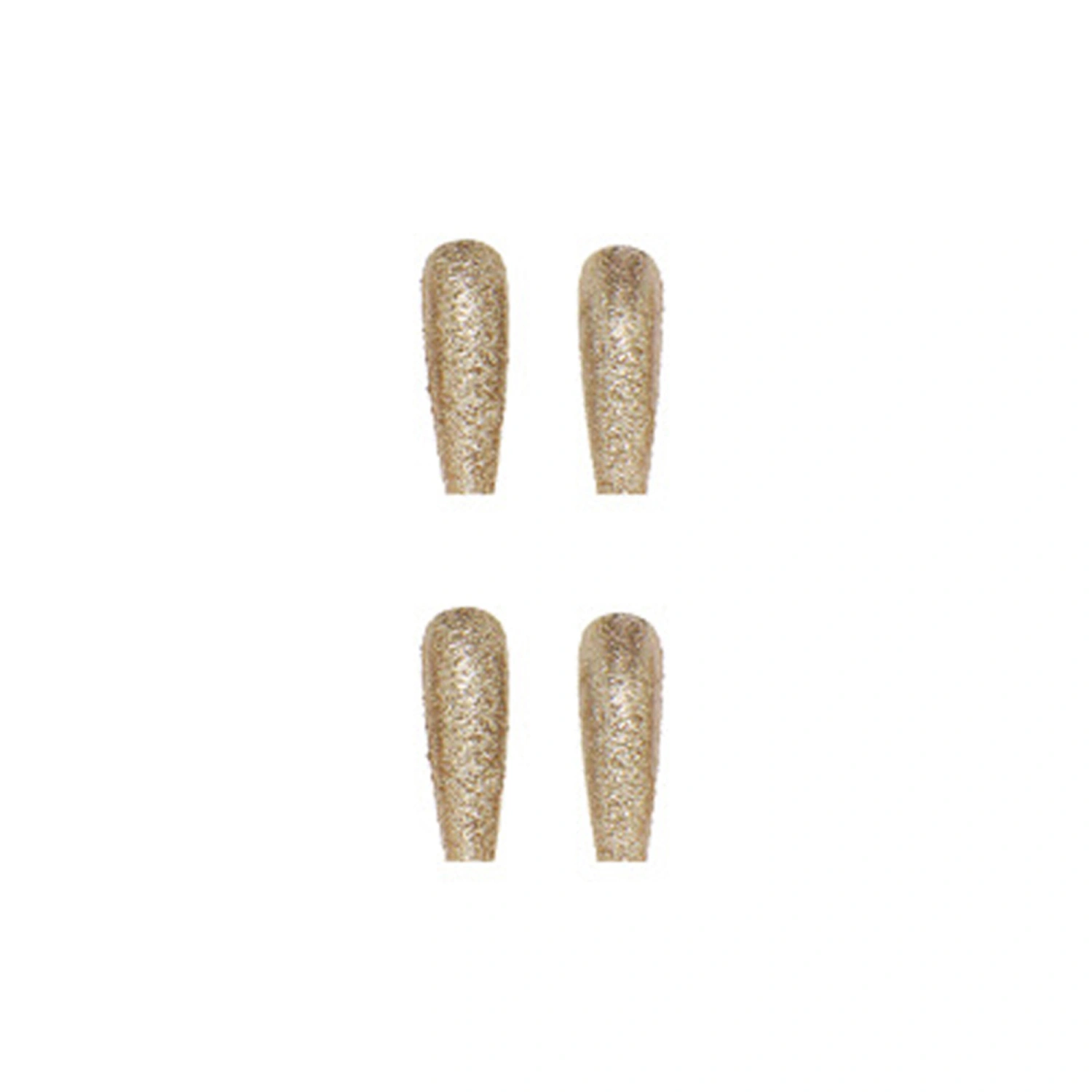 24pcs Fake Nails, DIY Shiny Black Gold Glue On False Nail Tips