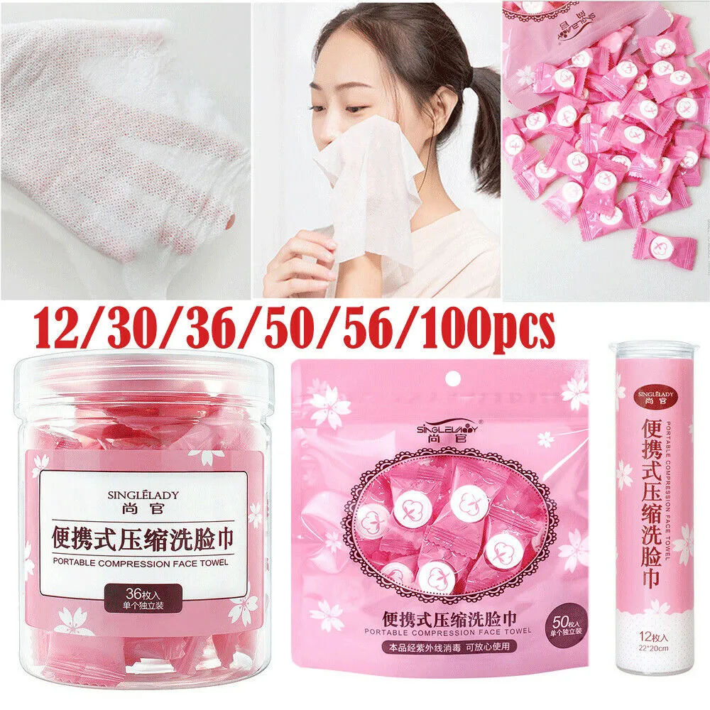 Mini Compressed Towels, Portable Disposable Compressed Cotton Coin Tissue Towel