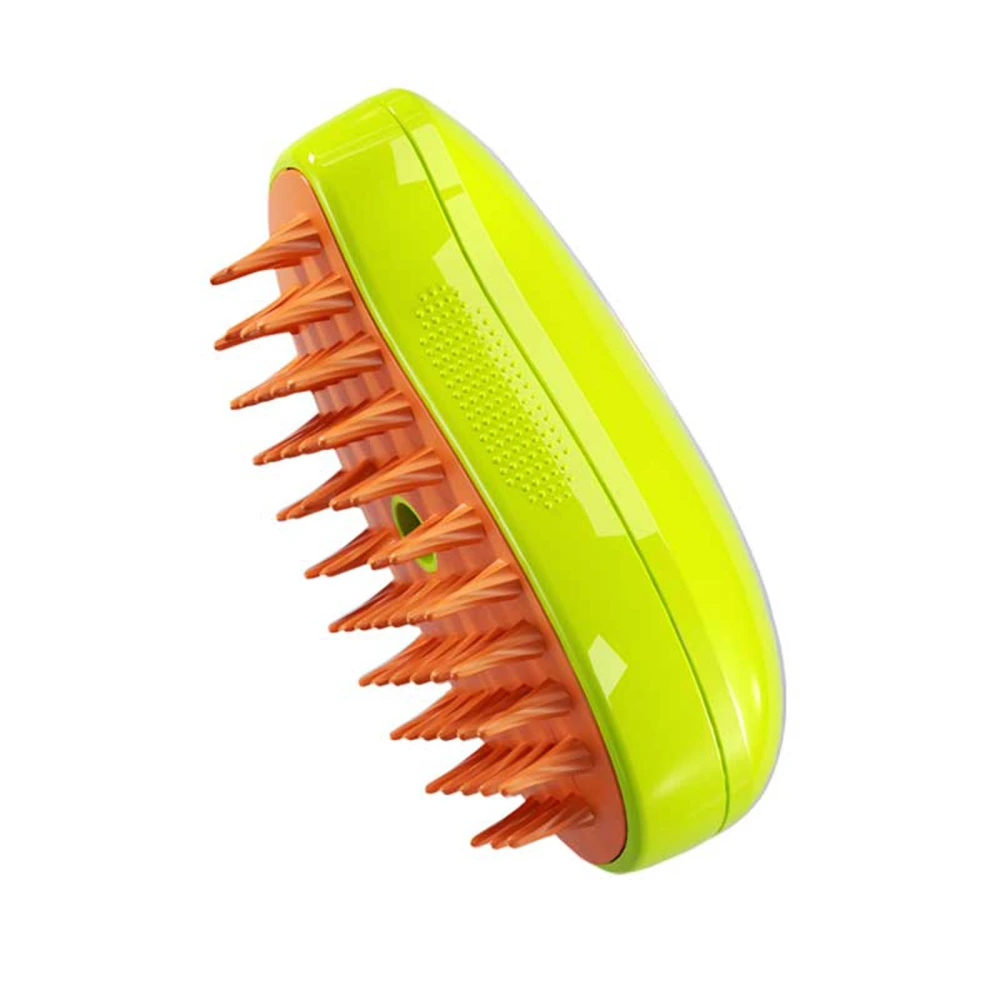 Pet Spray Comb Dog Cat Grooming Comb with Soft Silicone Bristles