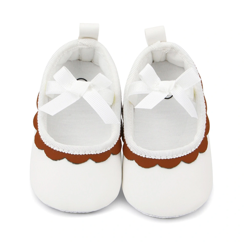 Baby Girl Premium PU Flats Infant Bow Walker Crib Shoes for Party