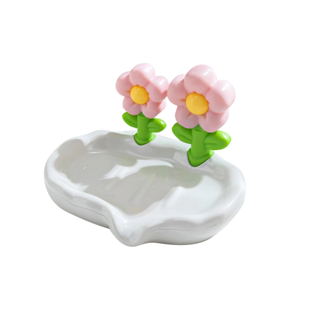 Lovely Flower Soap Holder Plastic Soap Dish Self Draining Soap Holder