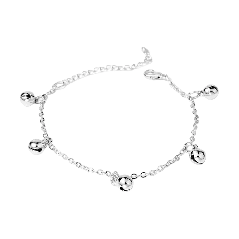 Women Silver Bracelet Adjustable Minimalist Personality Bells Bracelet