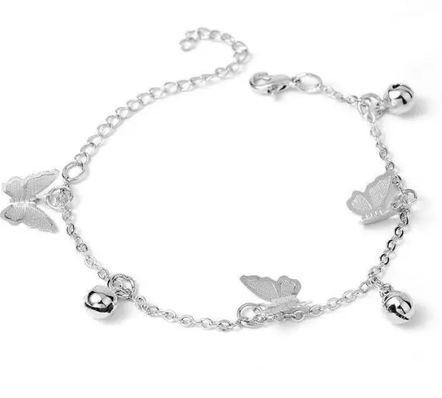 Women Silver Bracelet Adjustable Minimalist Personality Bells Bracelet