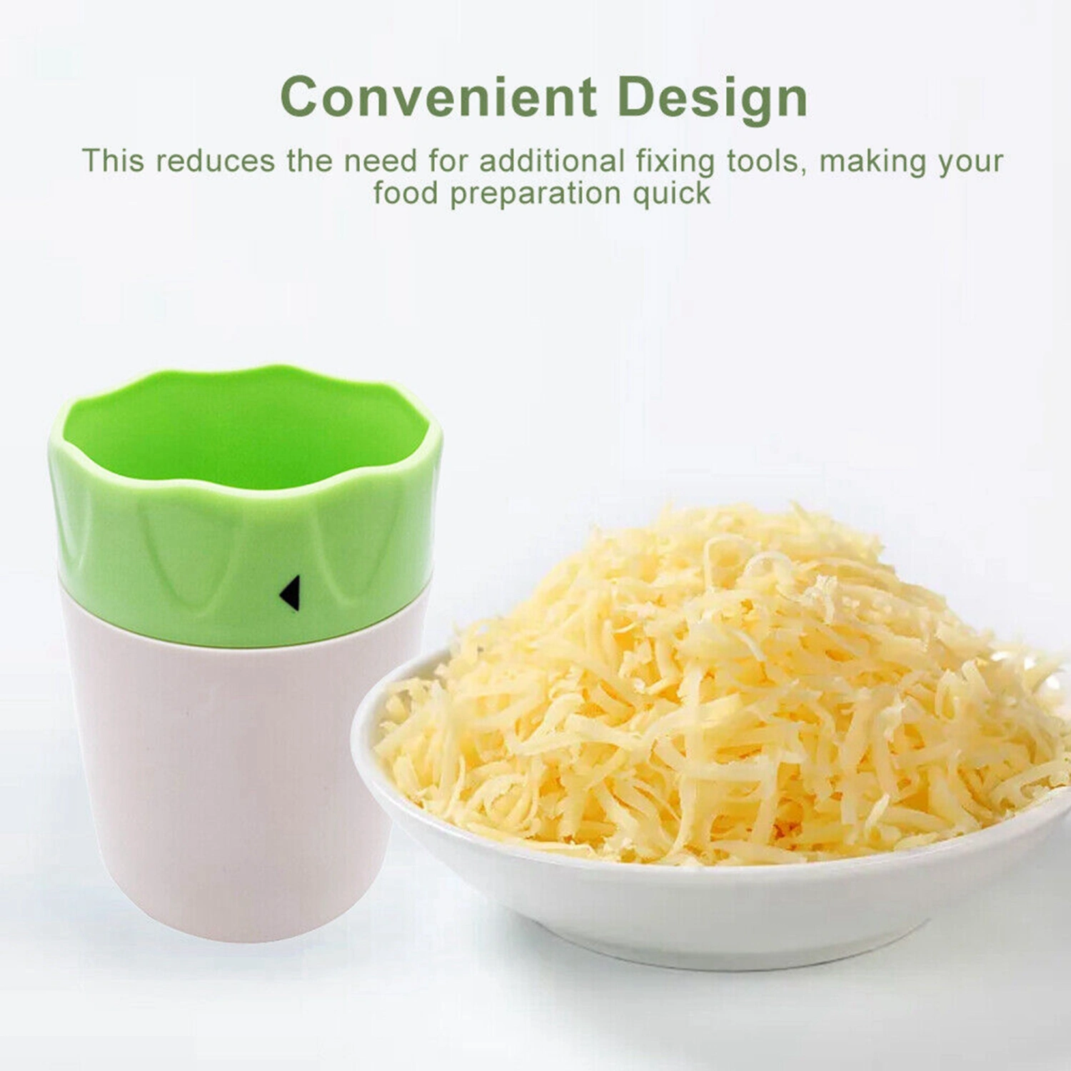 Fruit Grater, Quick Manual Shredder Rotary Fruit Zester Kitchen Tool