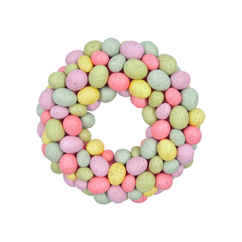 Easter Egg Wreath, Cute Colorful Holiday Decorative Garland Gift