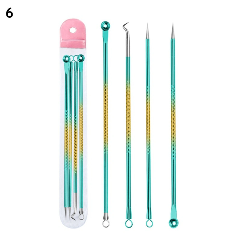 4pcs Acne Needles Stainless Steel Pimple Popper Blackhead Remover Tool