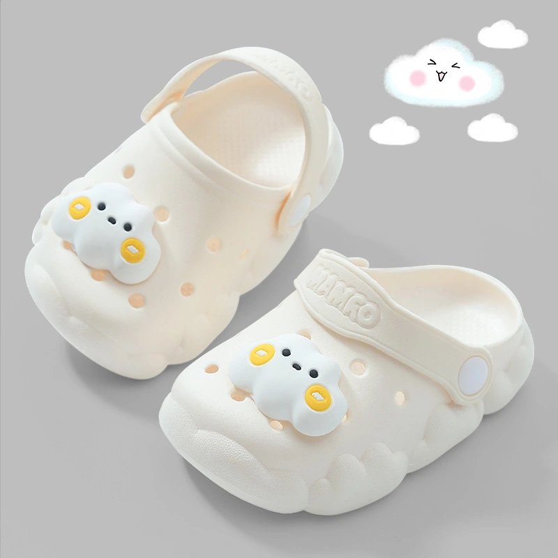 Kids Garden Clogs Cute Cartoon Animal Non-slip Slip on Water Shoes 