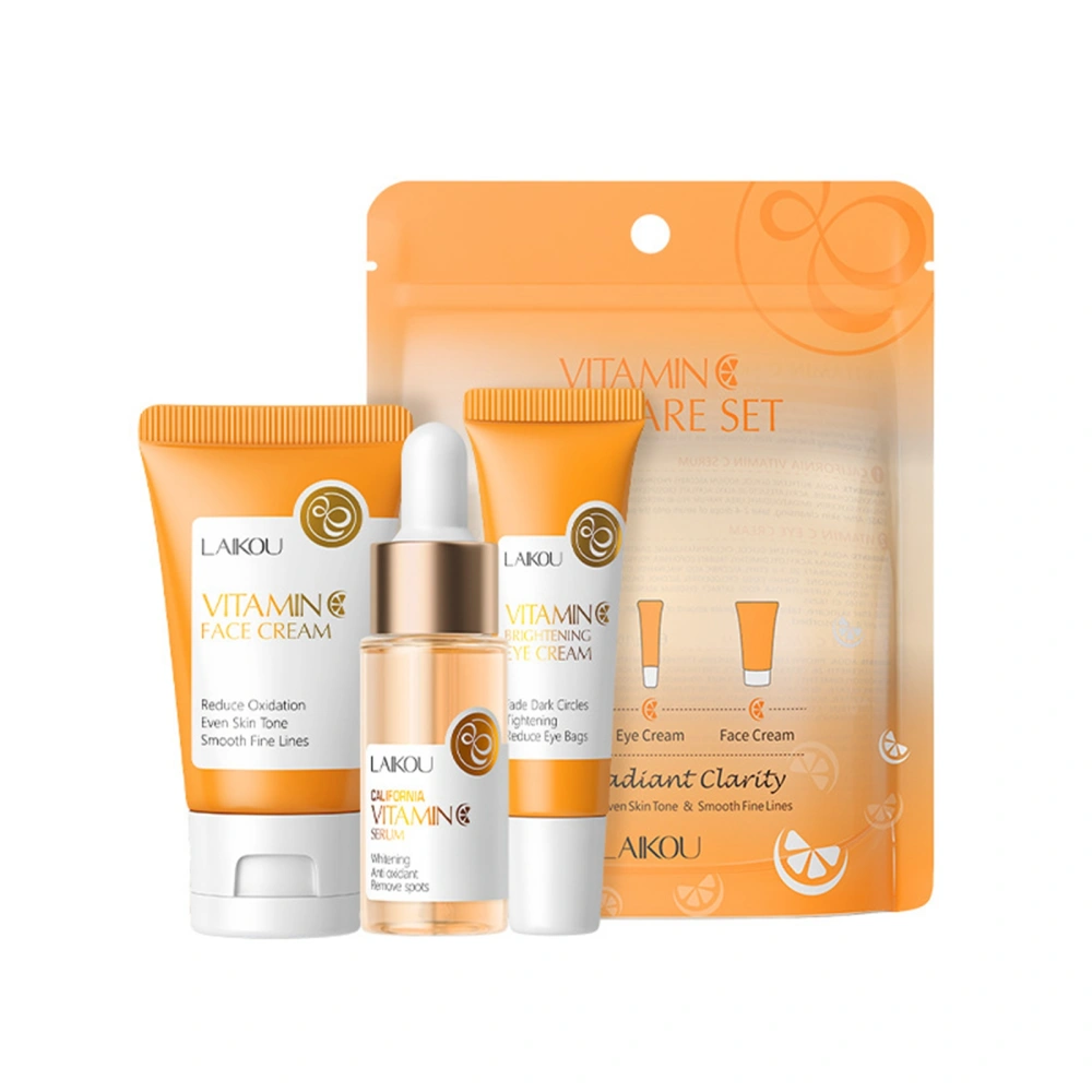 Vitamin C Skin Care Kit, Travel Size Skincare Set, 3PCS Skin Care Set