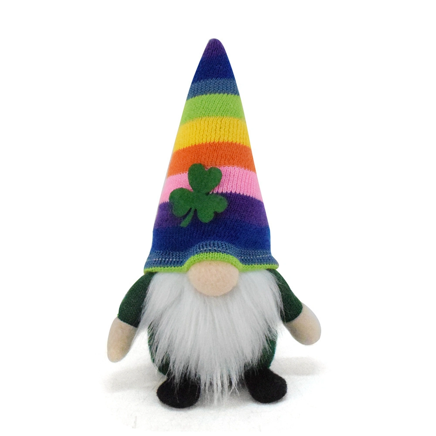 Irish Holiday Doll, No Face Shamrock Stuffed Desktop Toy Gift