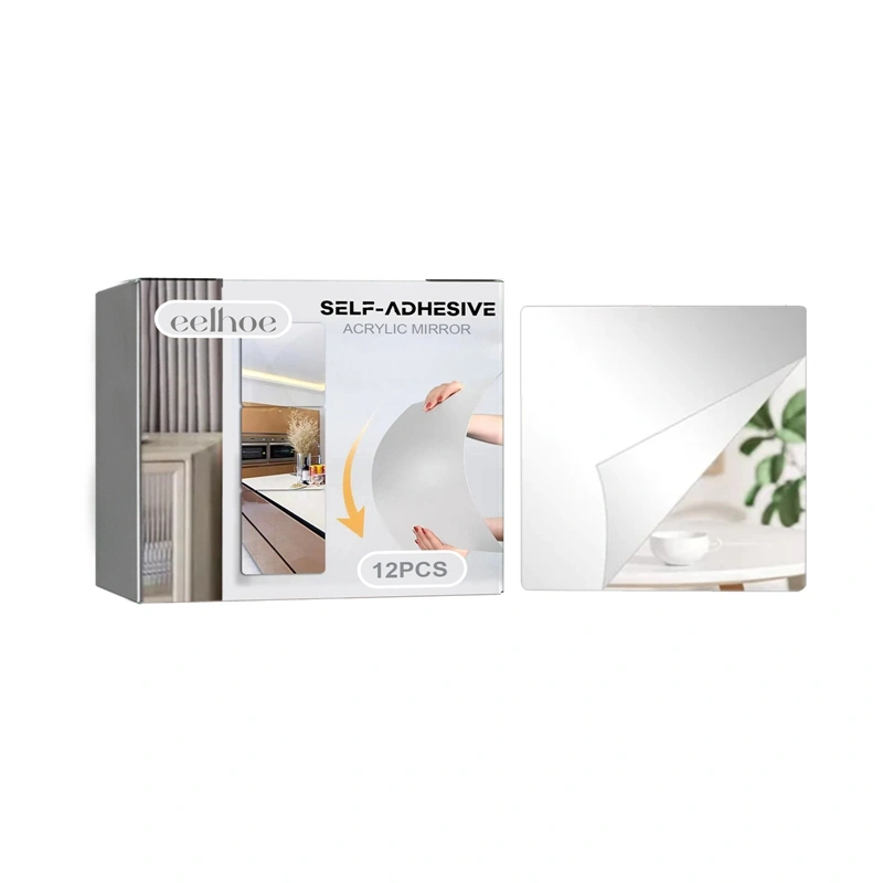 Self Adhesive Wall Mirror Shatterproof Wall Mirror Tiles Decor 