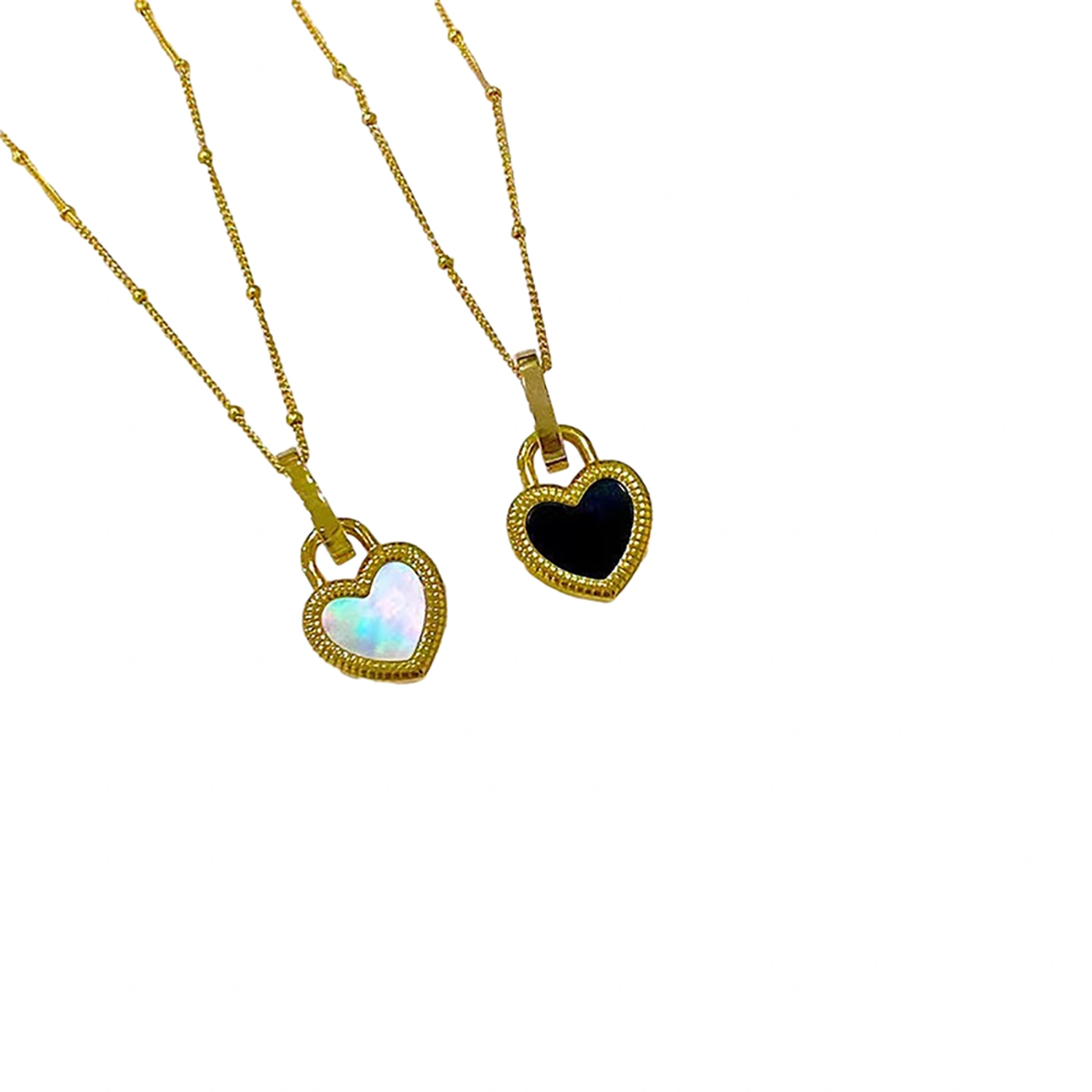 Minimalist Heart Necklace Tiny Heart Pendant Necklace Jewelry