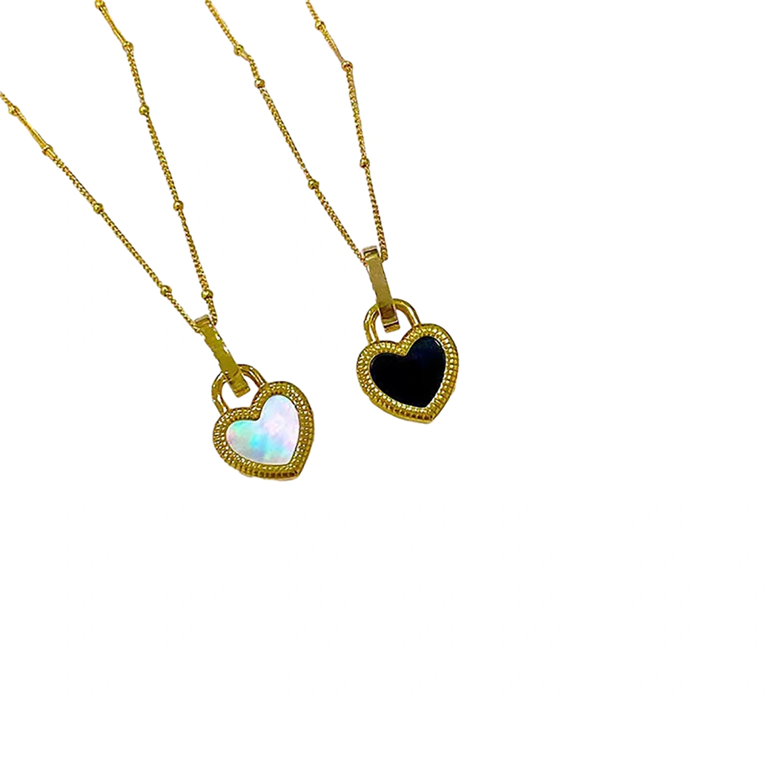 Minimalist Heart Necklace Tiny Heart Pendant Necklace Jewelry