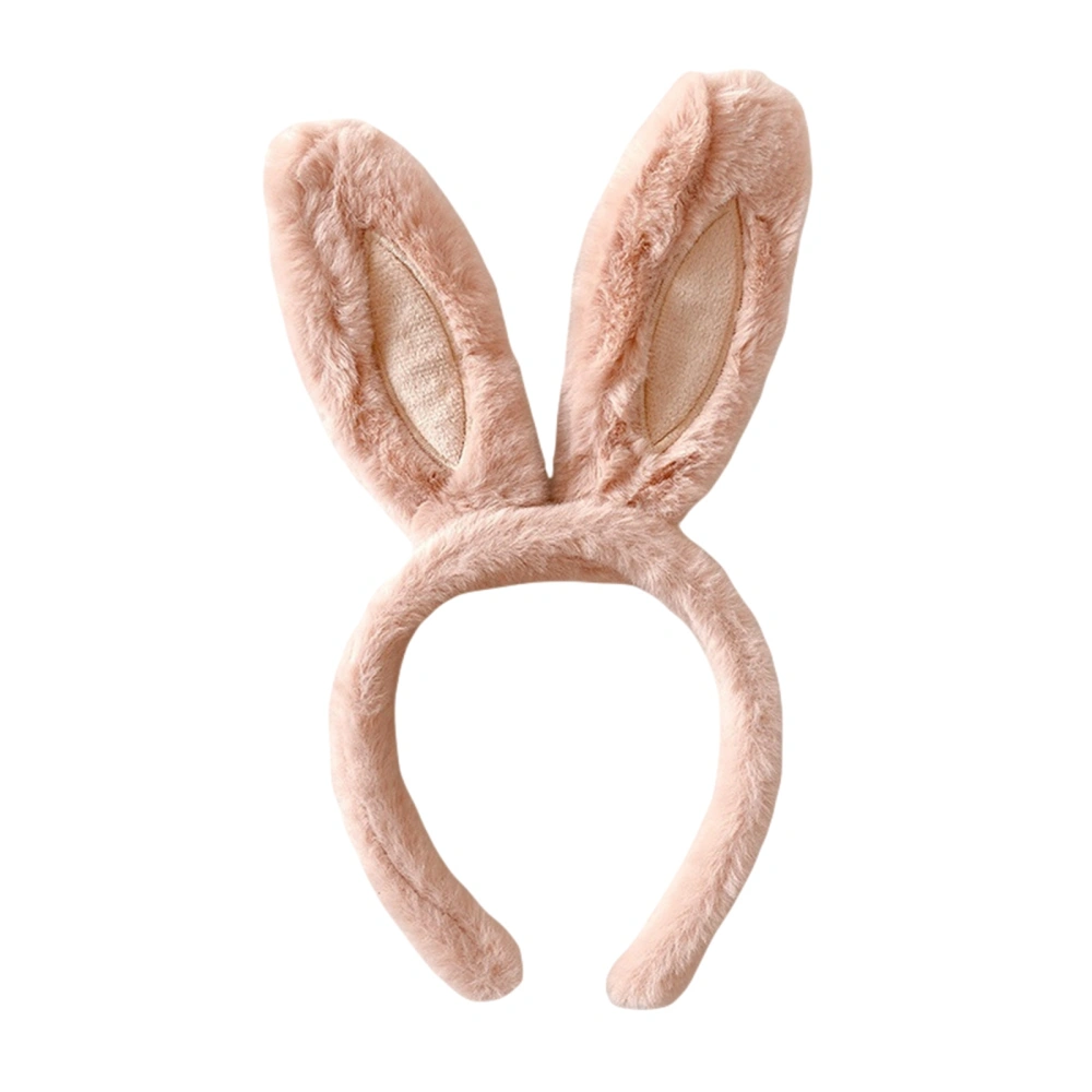 Bunny Ears Headband Cute Plush Cosplay Hair Band Hair Hoop for Party 