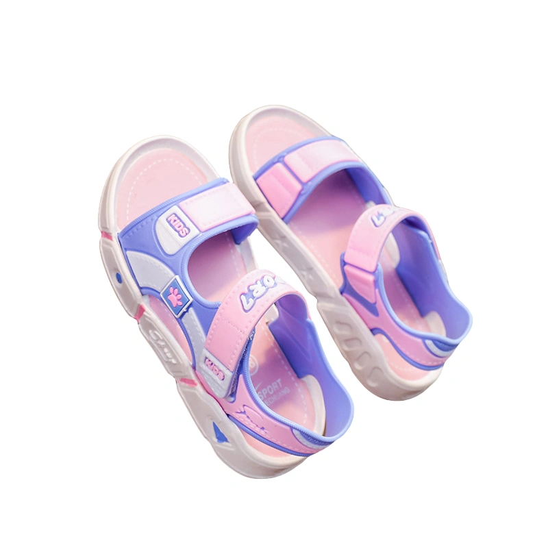 Boys Girl Summer Sandals Letter Adjustable Straps Anti-Slip Sandals 