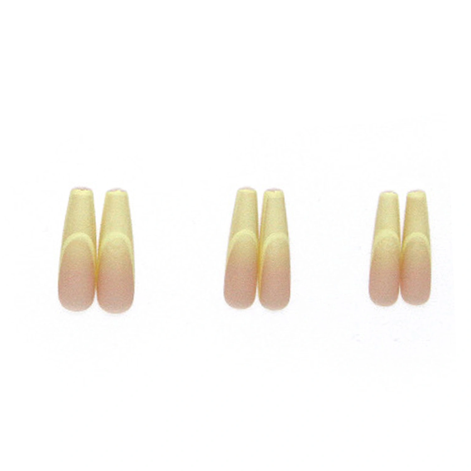 24 Pcs Gradient Color Press on Nails Long Square Fake Nails 