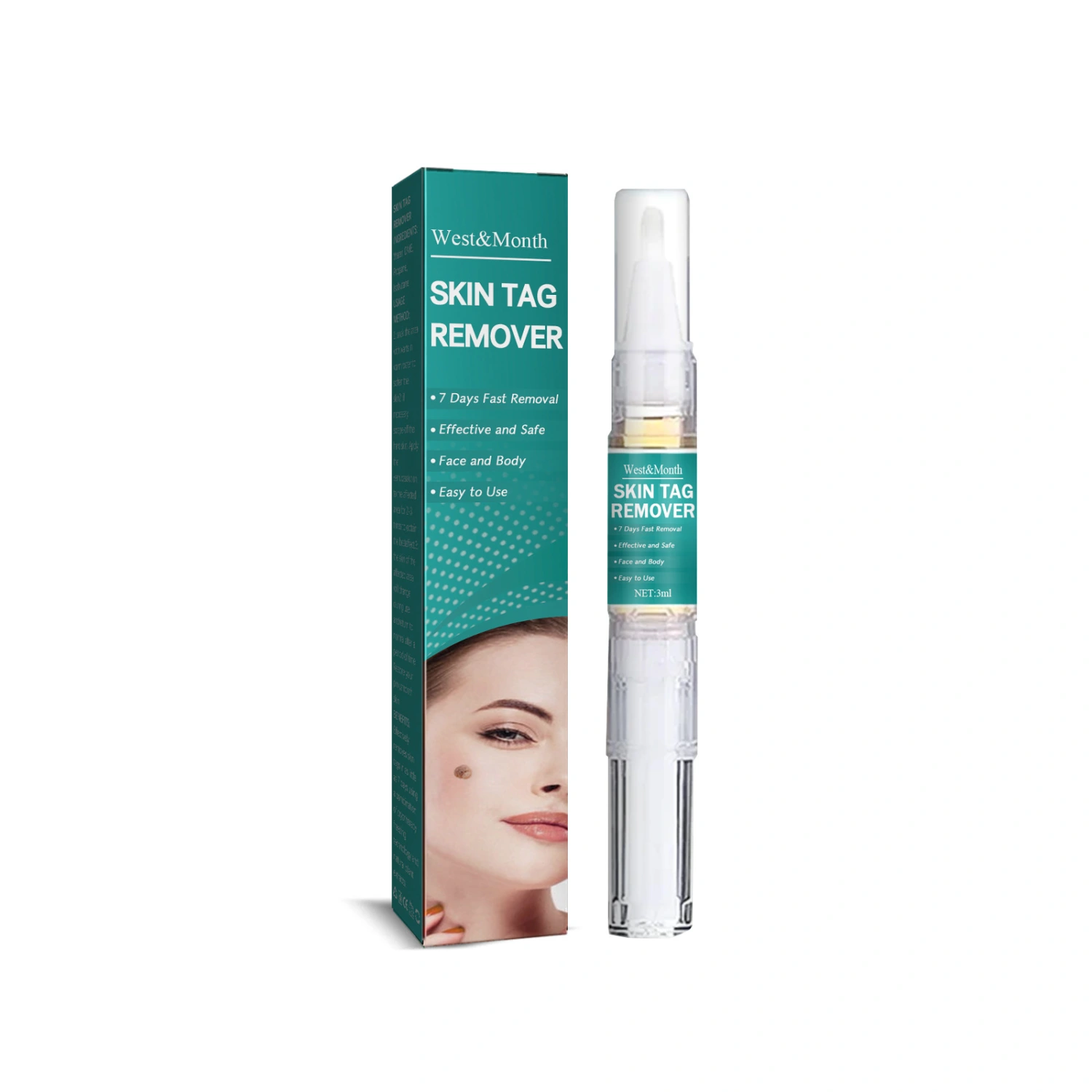 Liquid Wart Remover Pen Safe Skin Tag Remover for Plantar Genital 