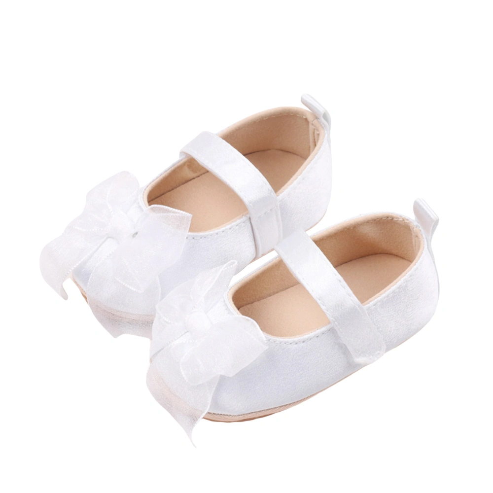 Baby Girls Mary Jane Flats Cute Tulle Bow Princess Shoes Crib Shoes