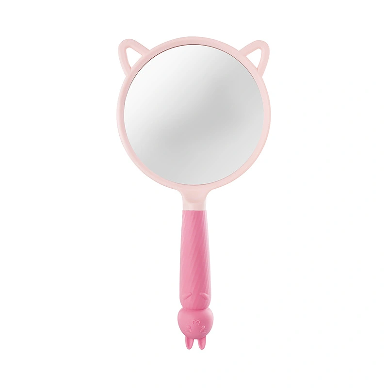 Handheld Mirror, Cute Mouse Rabbit Portable Lightweight Makeup Mirror