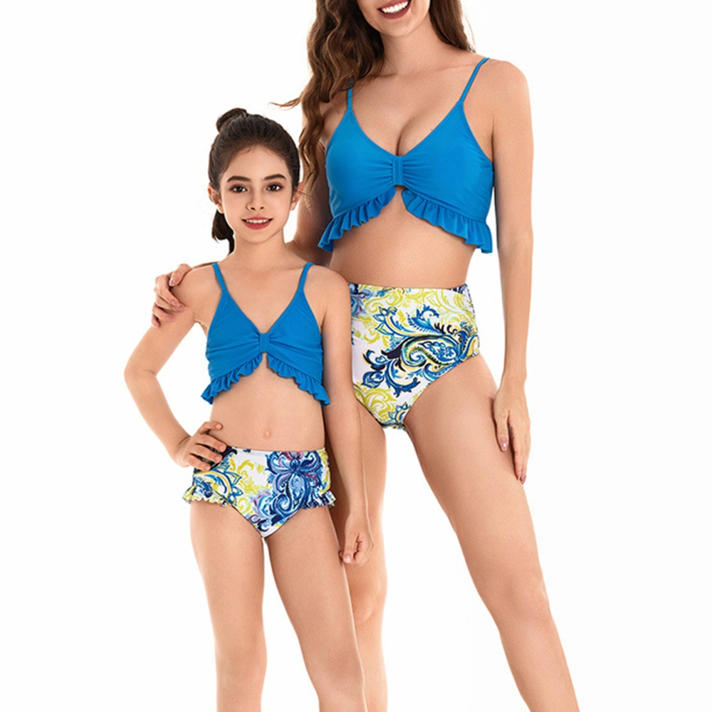 Mother Daughter Matching Bikini Set, Bikini Tops + Bikini Shorts 