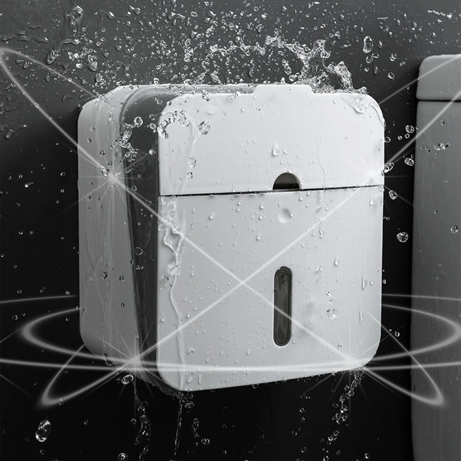 Wall Mounted Toilet Tissue Box Waterproof Toilet Paper Holder