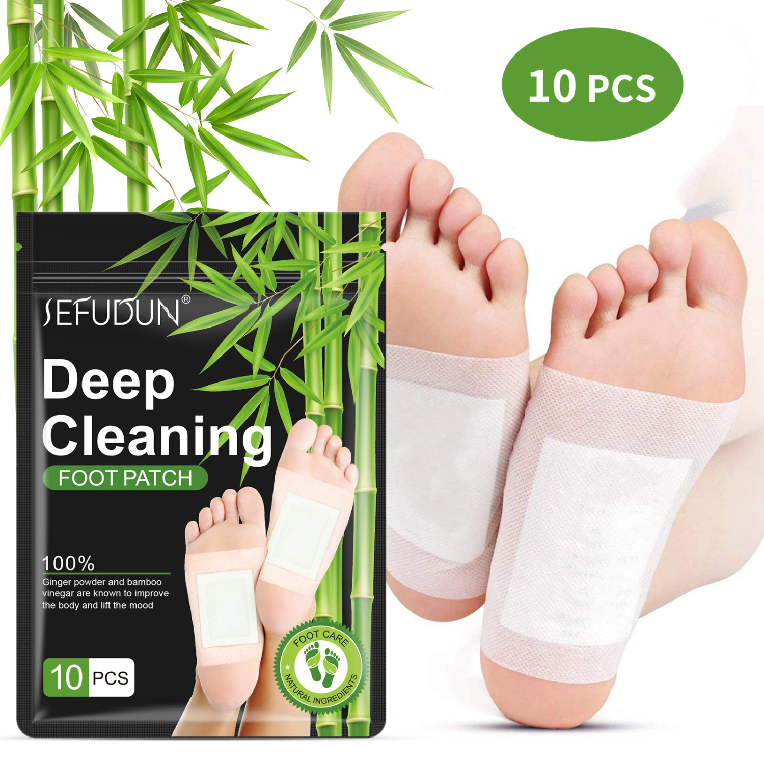 Detox Foot Pads Deep Cleansing Foot Patches Natural Ginger Sheets