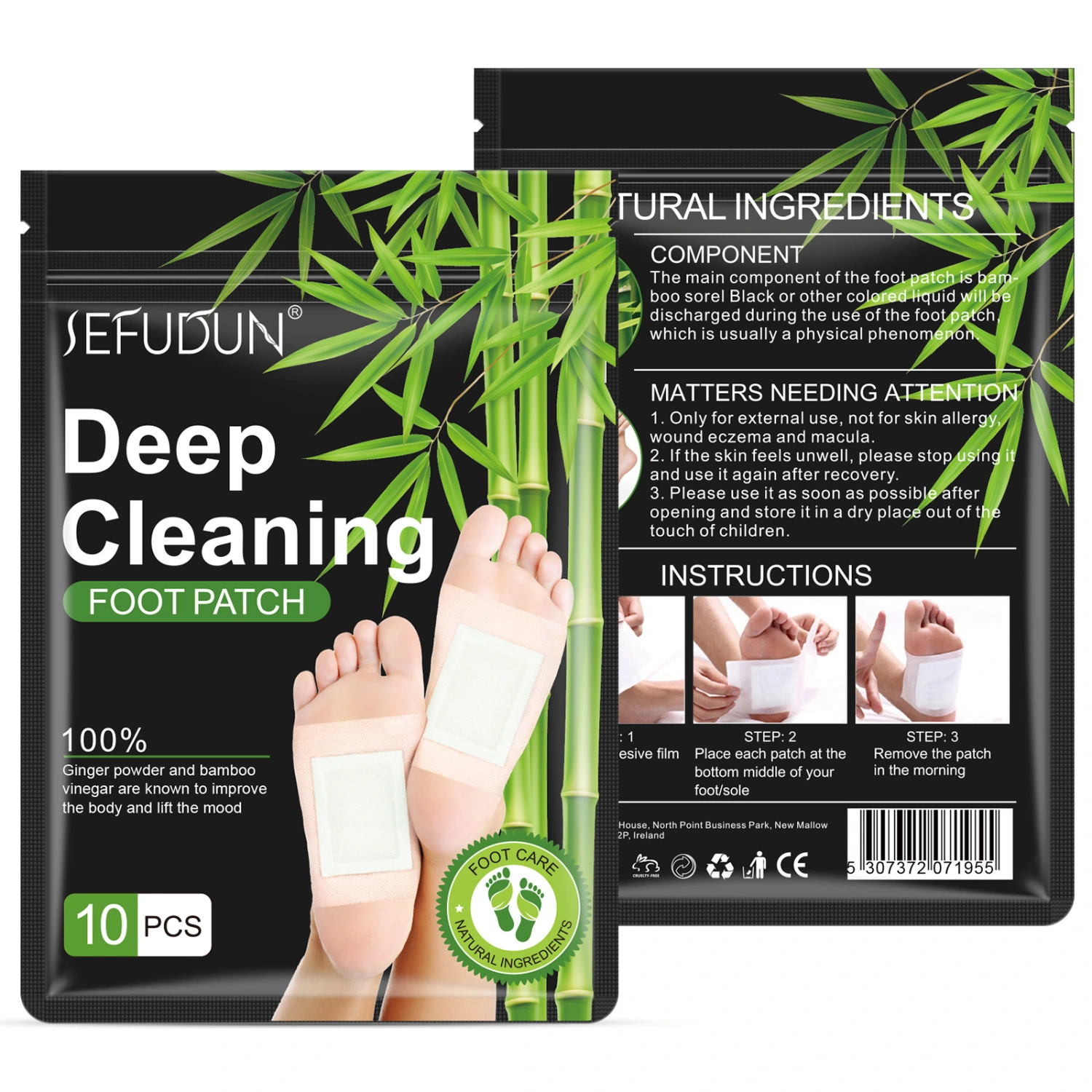 Detox Foot Pads Deep Cleansing Foot Patches Natural Ginger Sheets