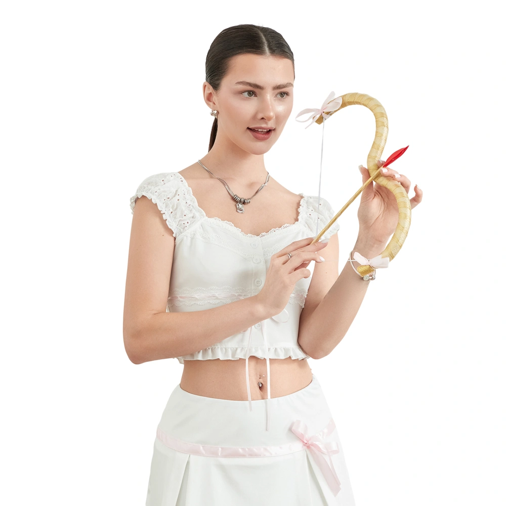 Kids Cupid Bow and Arrow Set Valentine's Day Cupid Costume Accessories