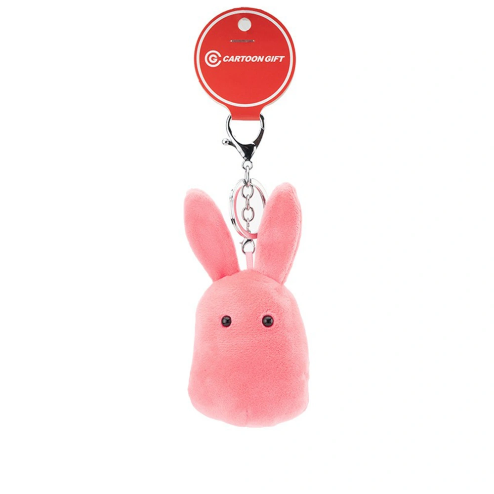 Cute Bunny Keychain Plush Stuffed Animal Key Ring Purse Charms Pendant