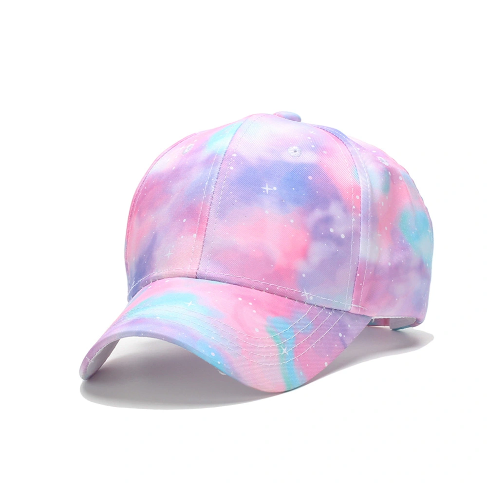 Kids Boys Girls Baseball Hats Tie-Dye Star Flower Pattern Beach Cap