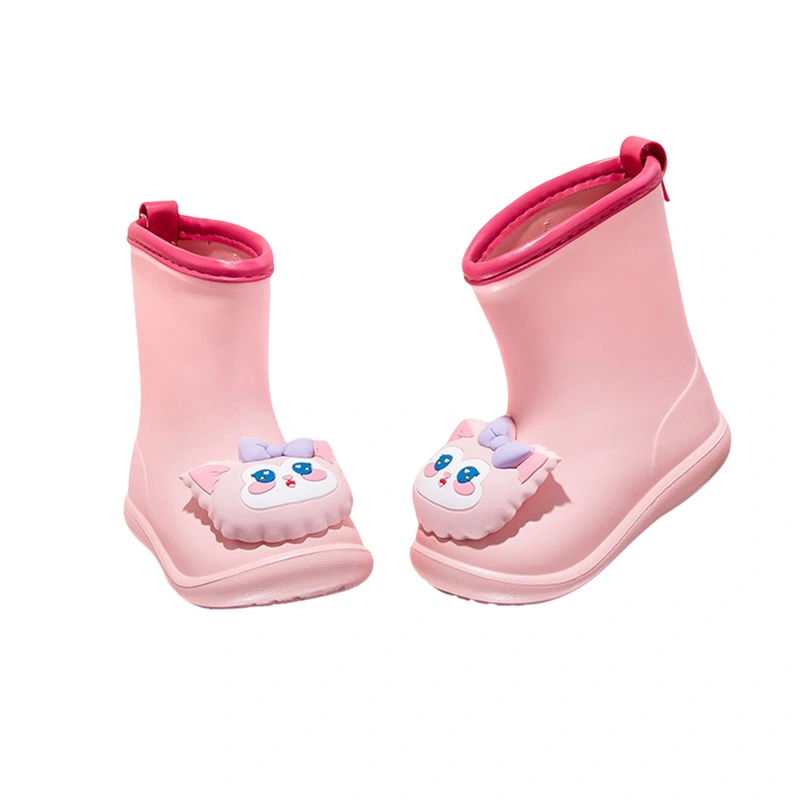 Toddler Rain Boots Cartoon Waterproof Shoes Slip On Rain Shoes