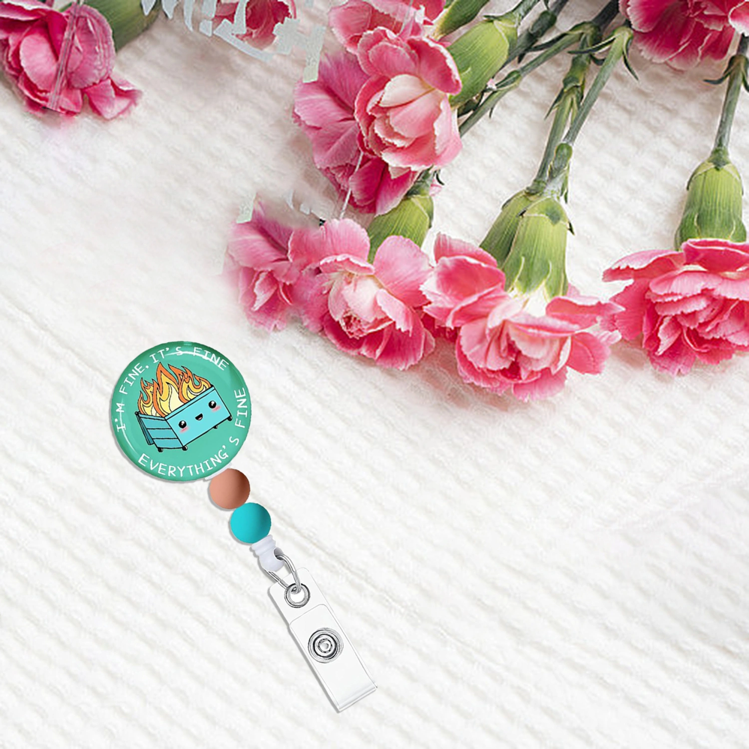 Retractable Badge Reel with ID Clip,Teacher Students Name Badge Clip