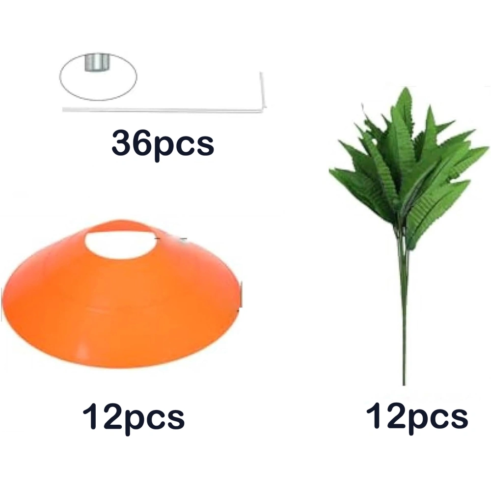 Easter Carrot Ornament with Leaf Stakes Carrot Covers Outdoor Decor