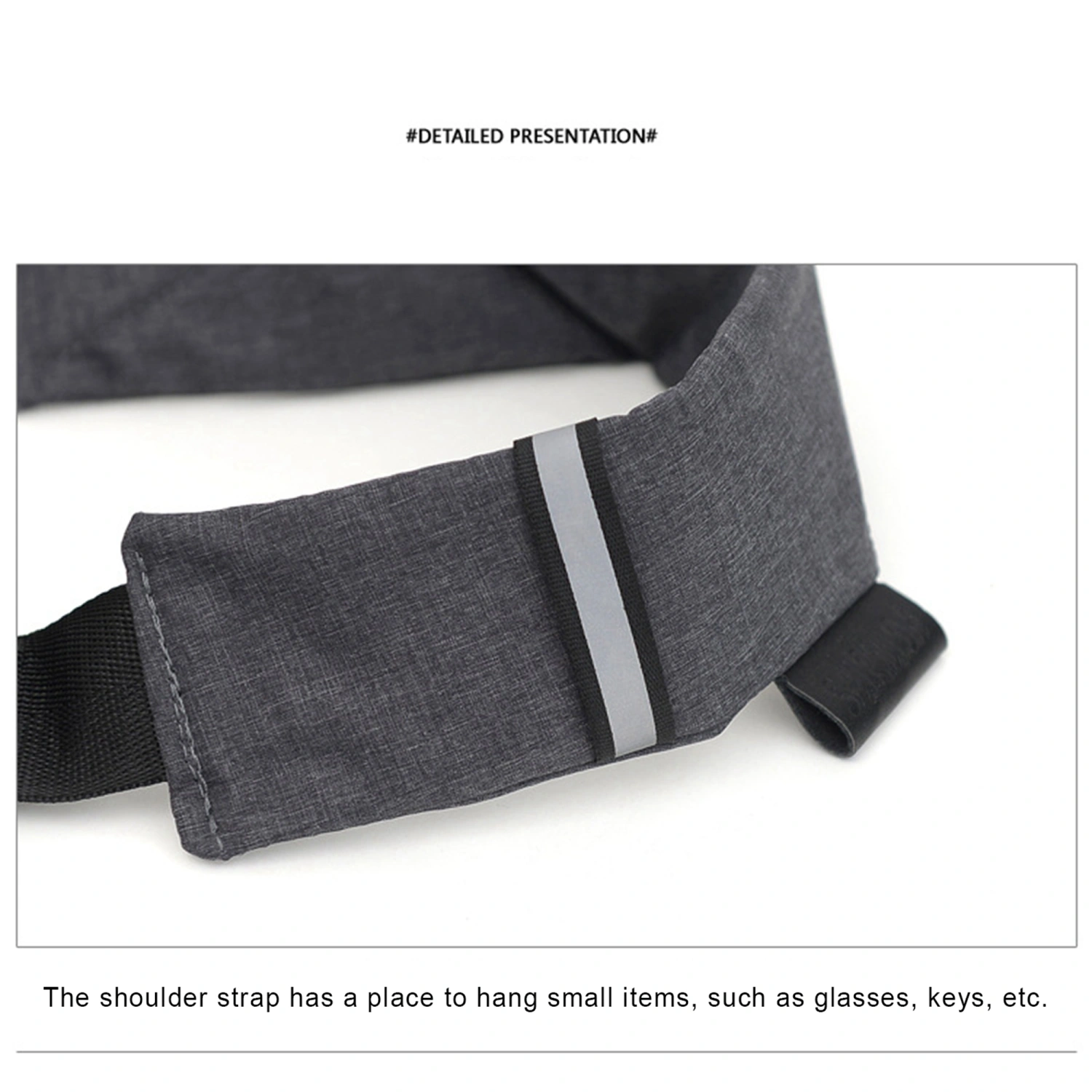 Men Crossbody Sling Bag Waterproof Chest Shoulder Bag Fanny Packs