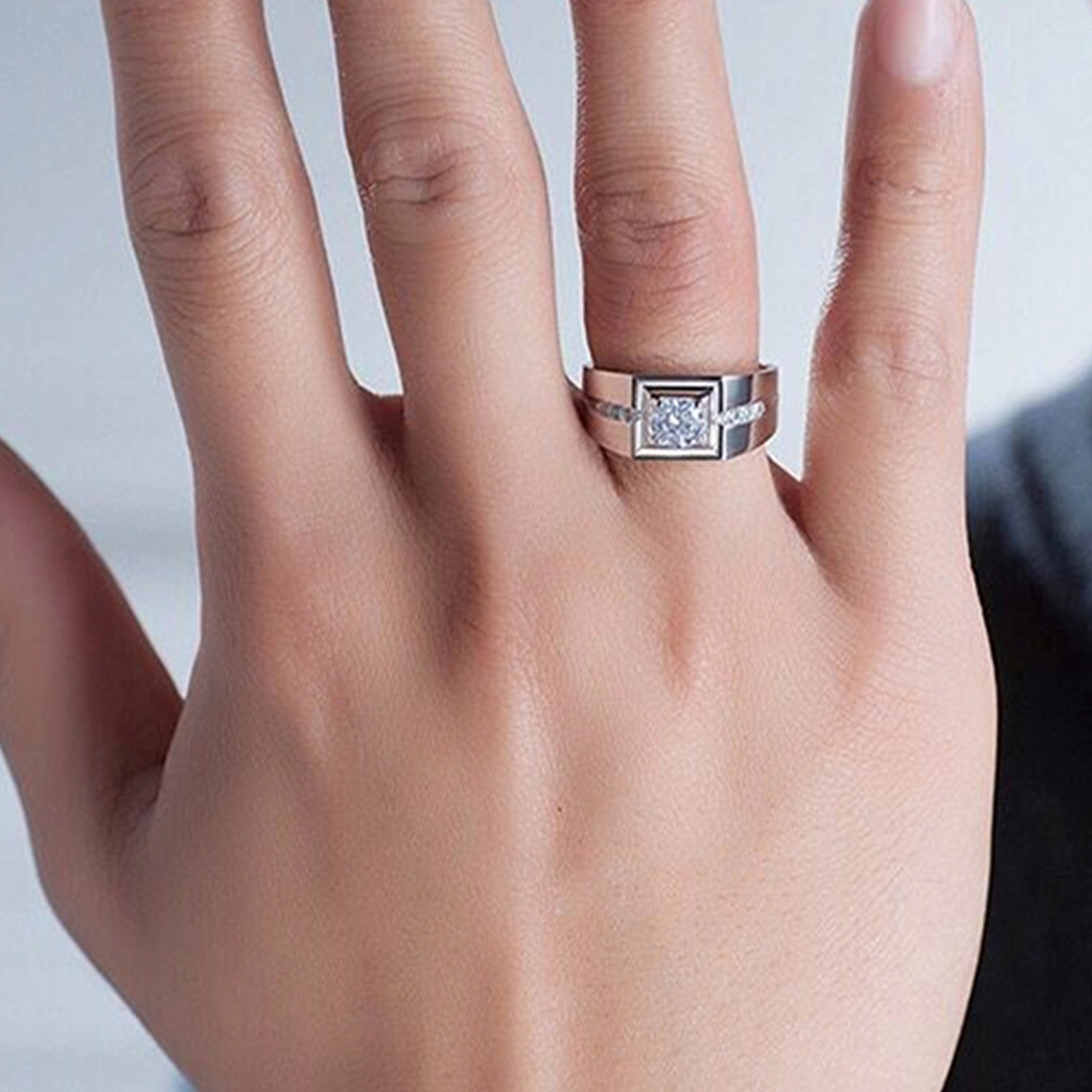 Couples Heart-shaped Ring, Adjustable Open Ring, Ring Jewelry Gifts