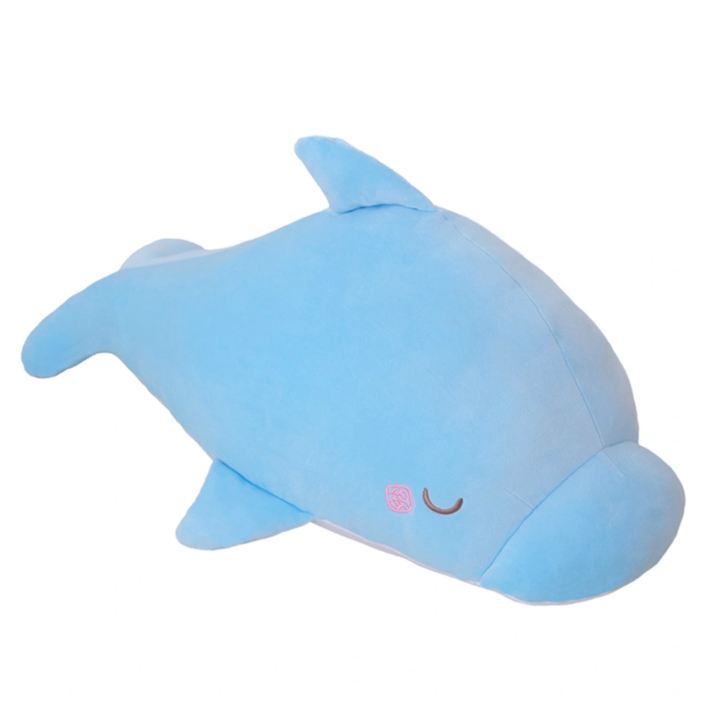 Cute Dolphin Throw Pillow Soft Sofa Cushion Support Plush Stuffed Toy