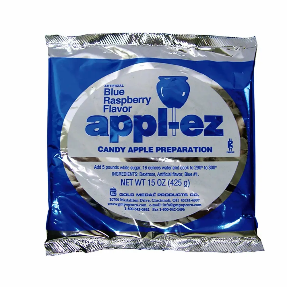 Apple-EZ Candy Apple Coating Mix 15 Oz (Blue Raspberry, Single)