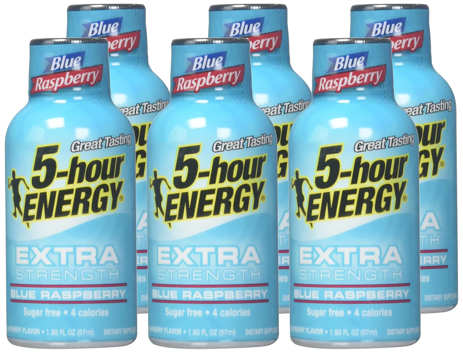 5 Hour Energy Extra Strength Blue Raspberry - Pack of 6