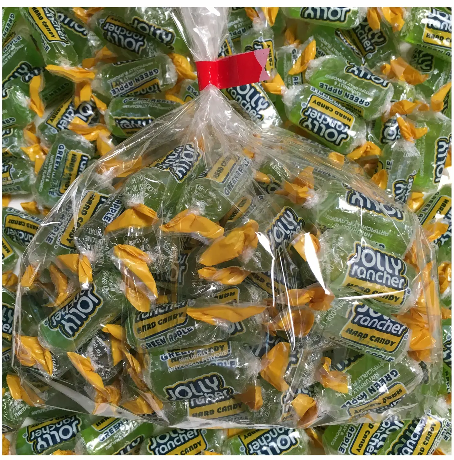 TastySpot 1 lb bagged Green Apple Jolly Rancher hard candy - entirely Apple flavor